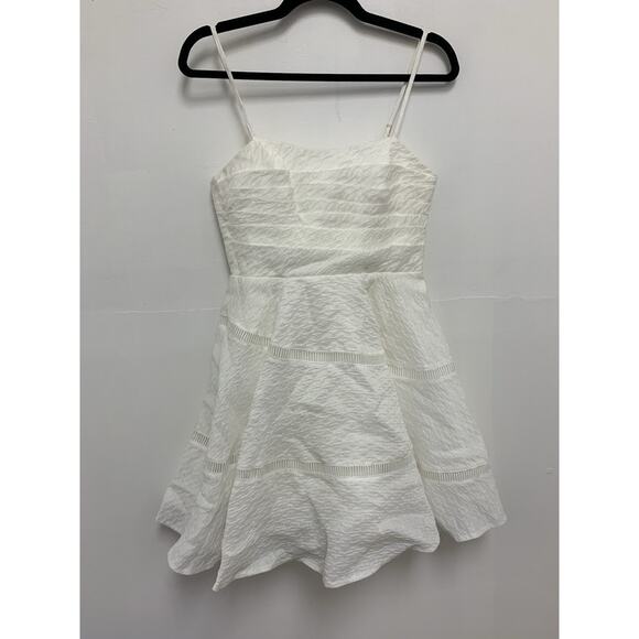 Aje Dresses & Skirts - Aje Dress Cinque Jacquard Mini Dress Ivory Size 8